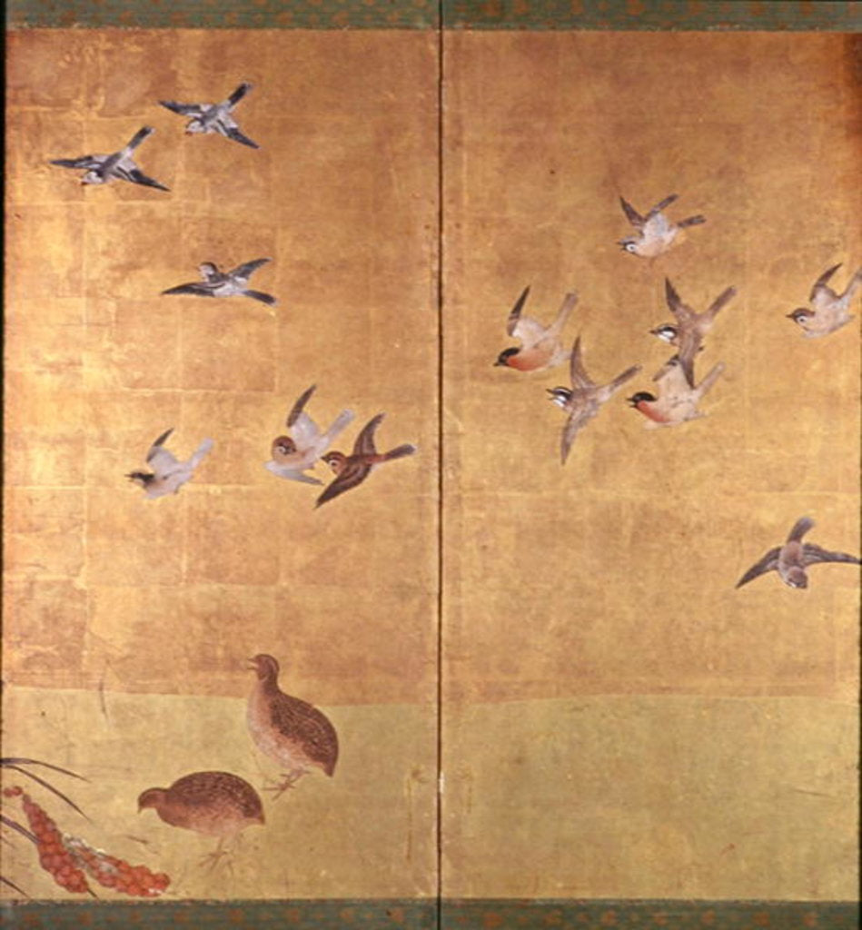 Detail of Autumn Millet by Kano Sanraku