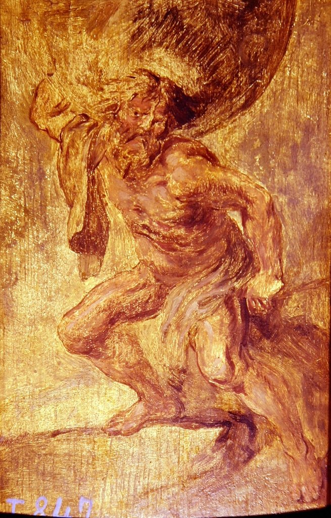 Detail of Atlas by Francisco Jose de Goya y Lucientes