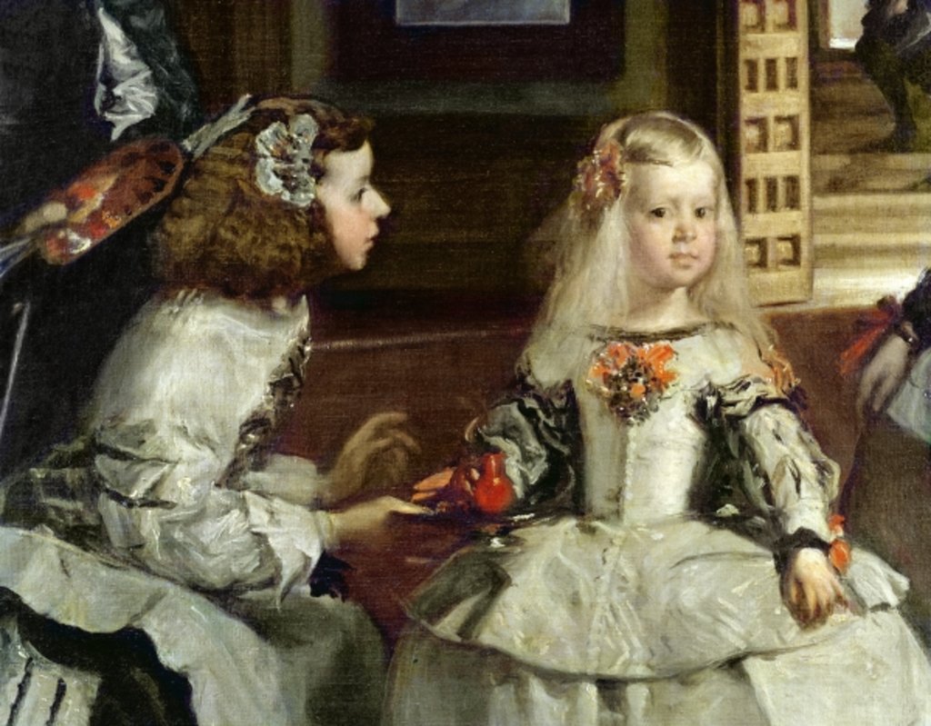 Detail of Las Meninas or The Family of Philip IV, c.1656 by Diego Rodriguez de Silva y Velazquez