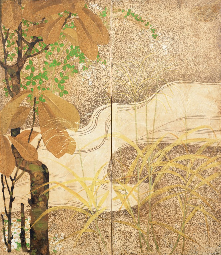 Detail of Flowing River by Japanese School