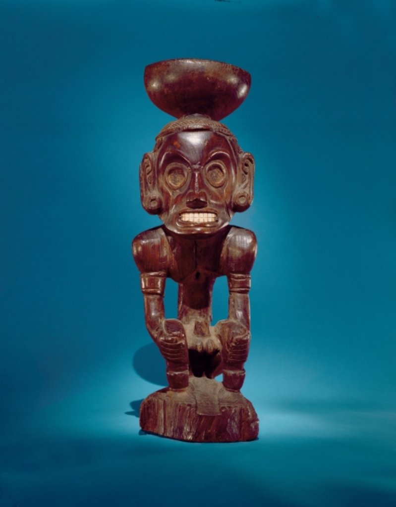 Detail of Deity figure, Dominican Republic by Culture Taino