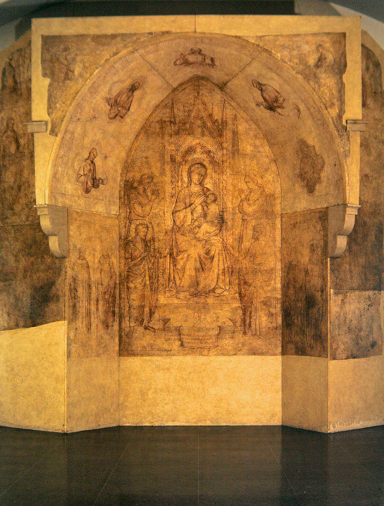Detail of Tabernacle of the Madonna by Lorenzo di Bicci