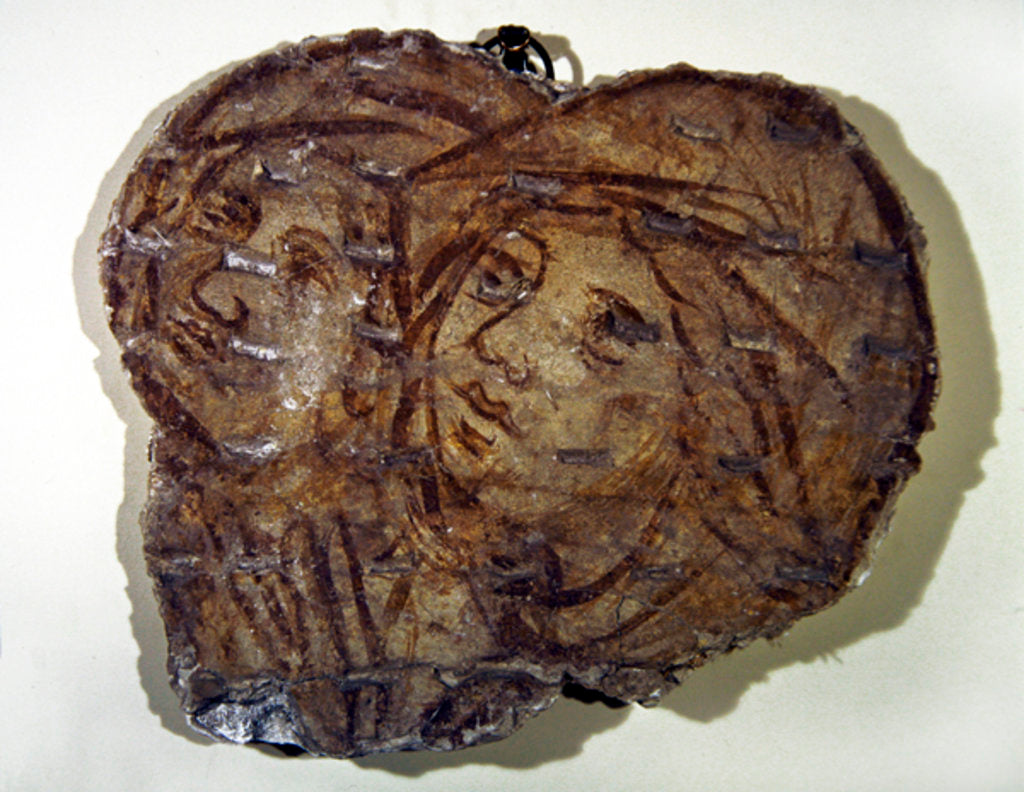 Detail of Two heads by School Italian