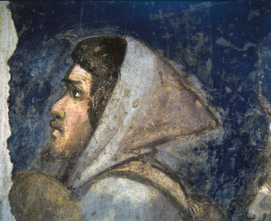 Detail of Head of a shepherd by Giotto