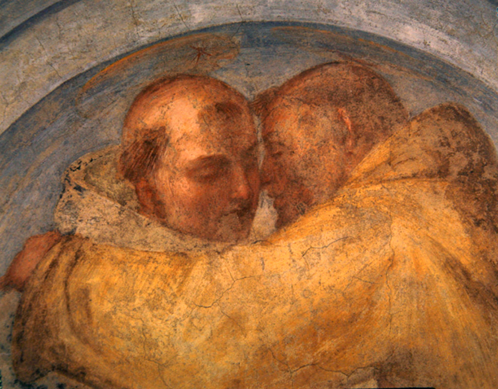 Detail of The meeting of St Francis and St Dominic by Fra (1472-1517) Bartolomeo