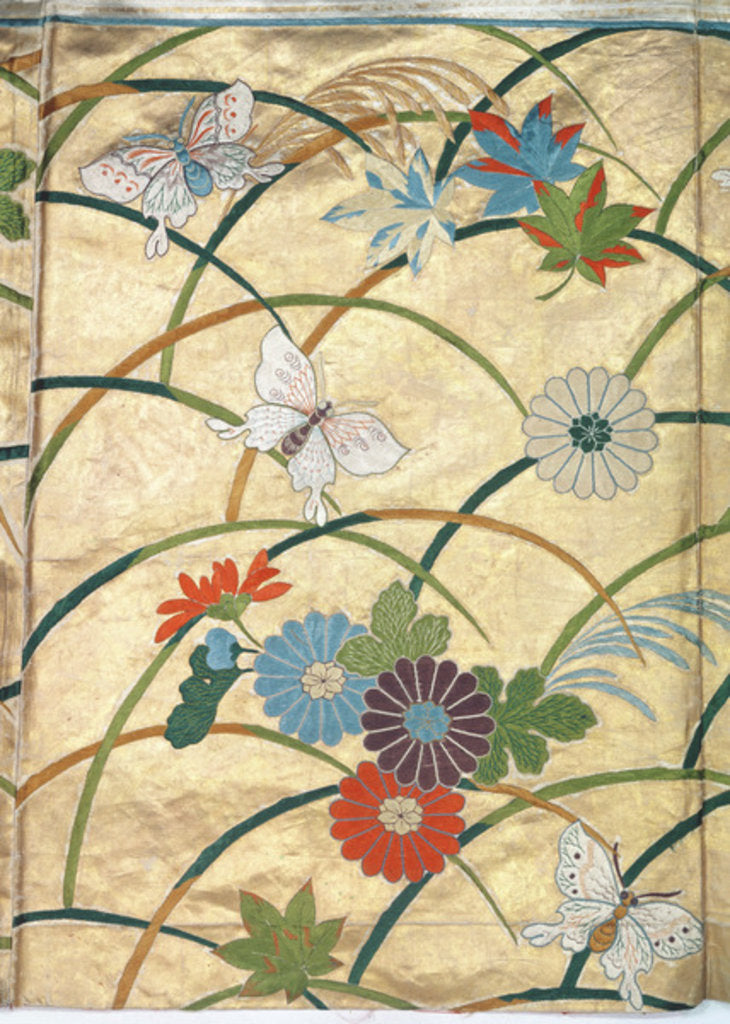 Detail of Noh robe, detail by Japanese School