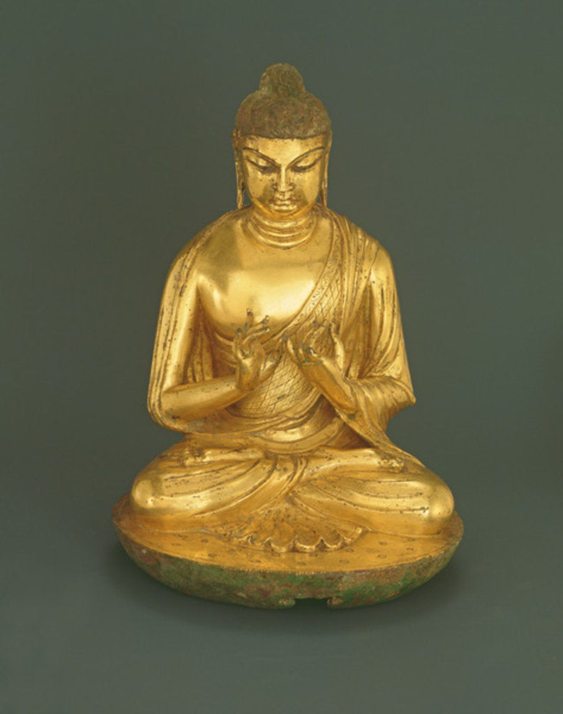 Detail of Buddha Vairocana, Tang dynasty, early 8th century by Chinese School