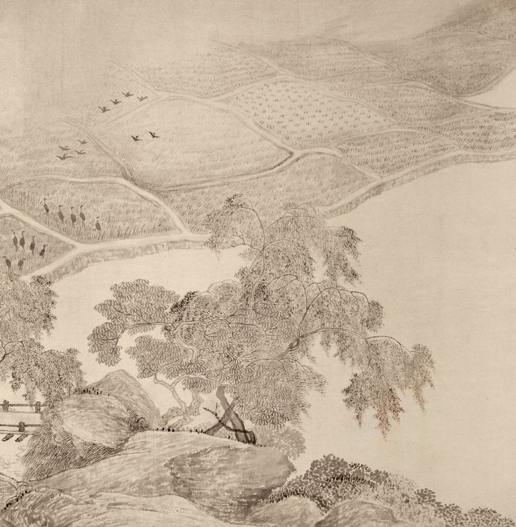 Detail of Passing the Summer at the Thatched Hall of the Inkwell by School Chinese