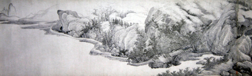 Detail of Passing the Summer at the Thatched Hall of the Inkwell by School Chinese