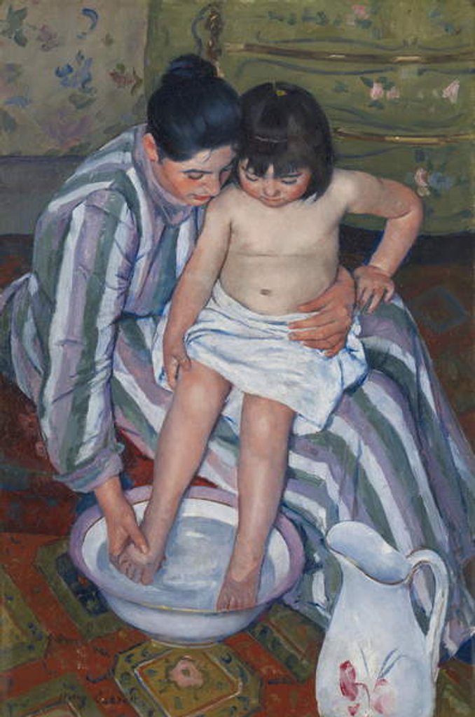 Detail of The Child's Bath, 1893 by Mary Stevenson Cassatt