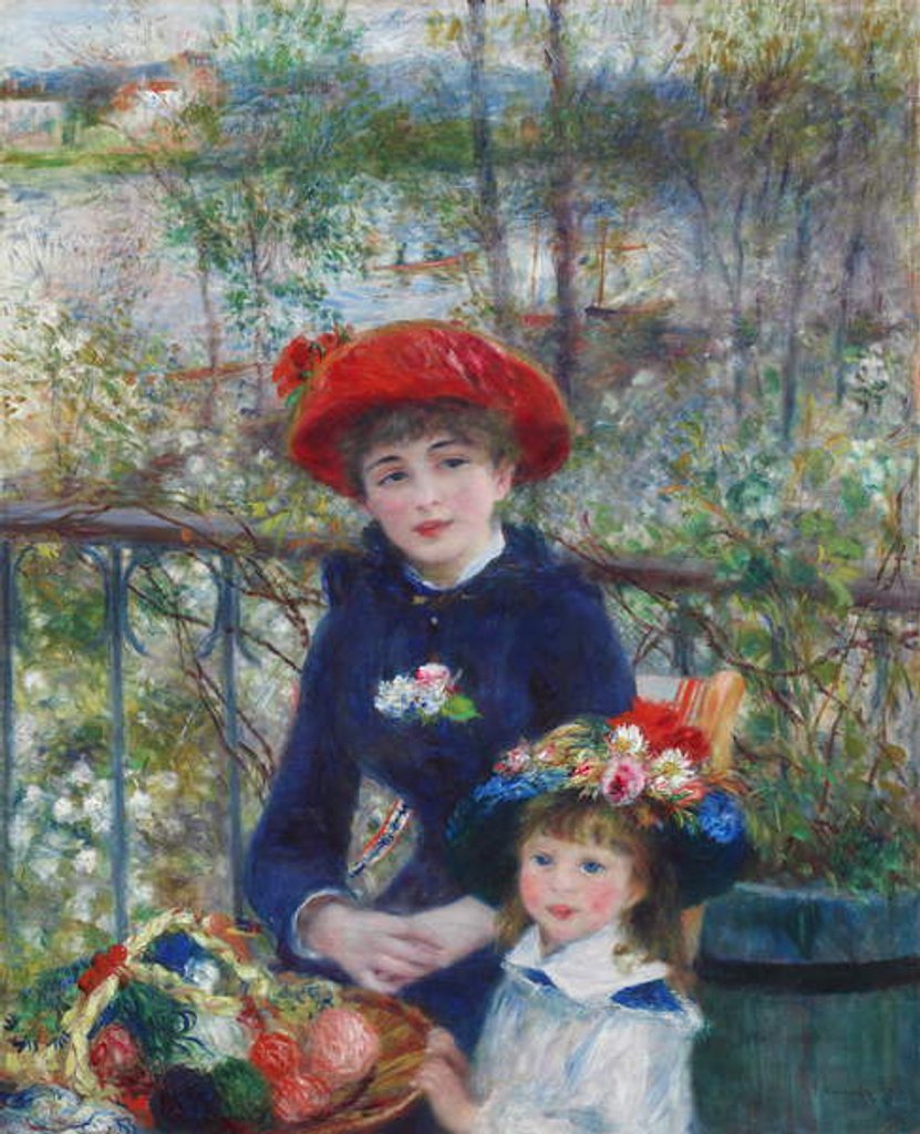 Detail of Two Sisters, 1881 by Pierre Auguste Renoir