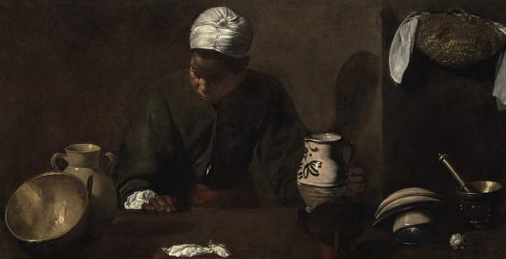 Detail of Kitchen Scene, 1618-20 by Diego Rodriguez de Silva y Velazquez