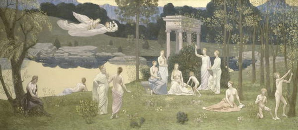 Detail of The Sacred Grove, Beloved of the Arts and the Muses, 1884-89 by Pierre Puvis de Chavannes