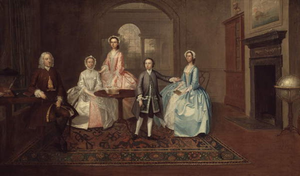 Detail of John Thomlinson and His Family, 1745 by Arthur Devis