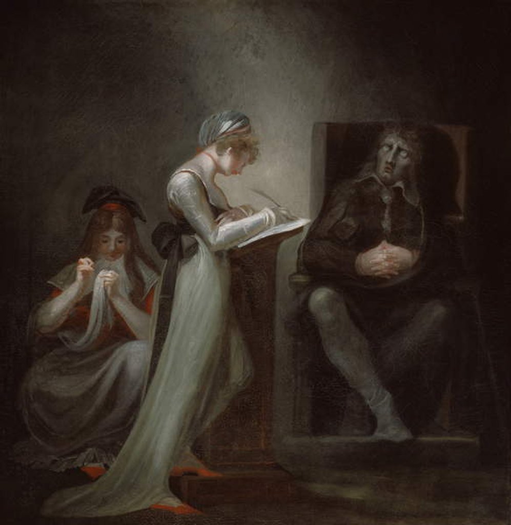 Detail of Milton Dictating to His Daughter, 1794 by Henry (1741-1825) Fuseli