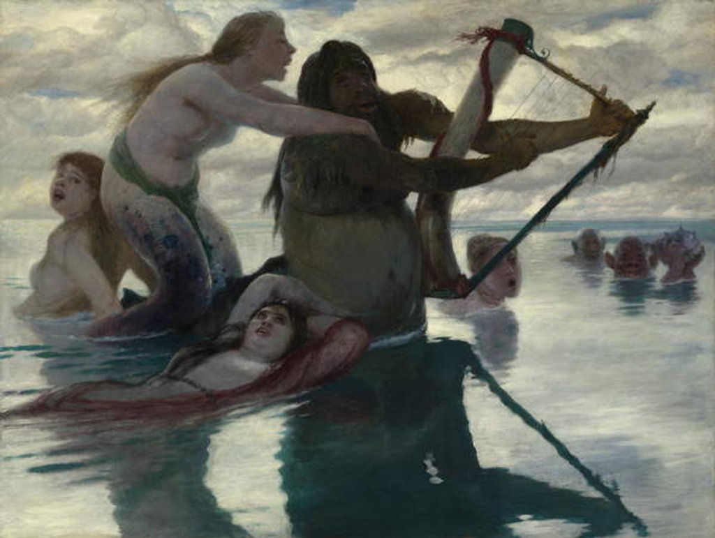 Detail of In the Sea, 1883 by Arnold Bocklin
