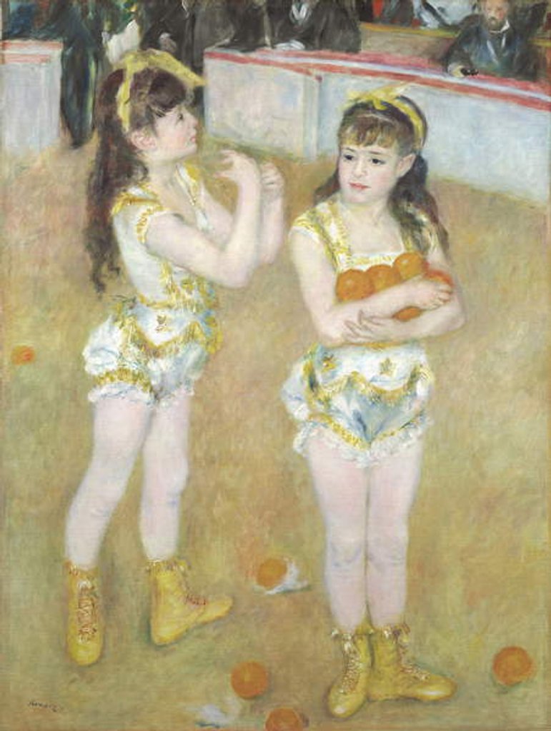 Detail of Acrobats at the Cirque Fernando, Francisca and Angelina Wartenberg, 1879 by Pierre Auguste Renoir