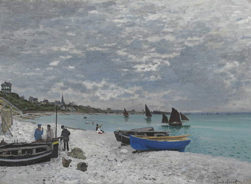 Detail of The Beach at Sainte-Adresse, 1867 by Claude Monet