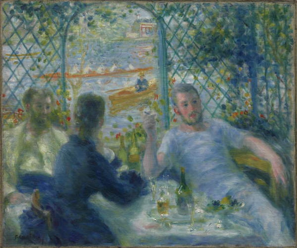 Detail of Lunch at the Restaurant Fournaise, 1875 by Pierre Auguste Renoir