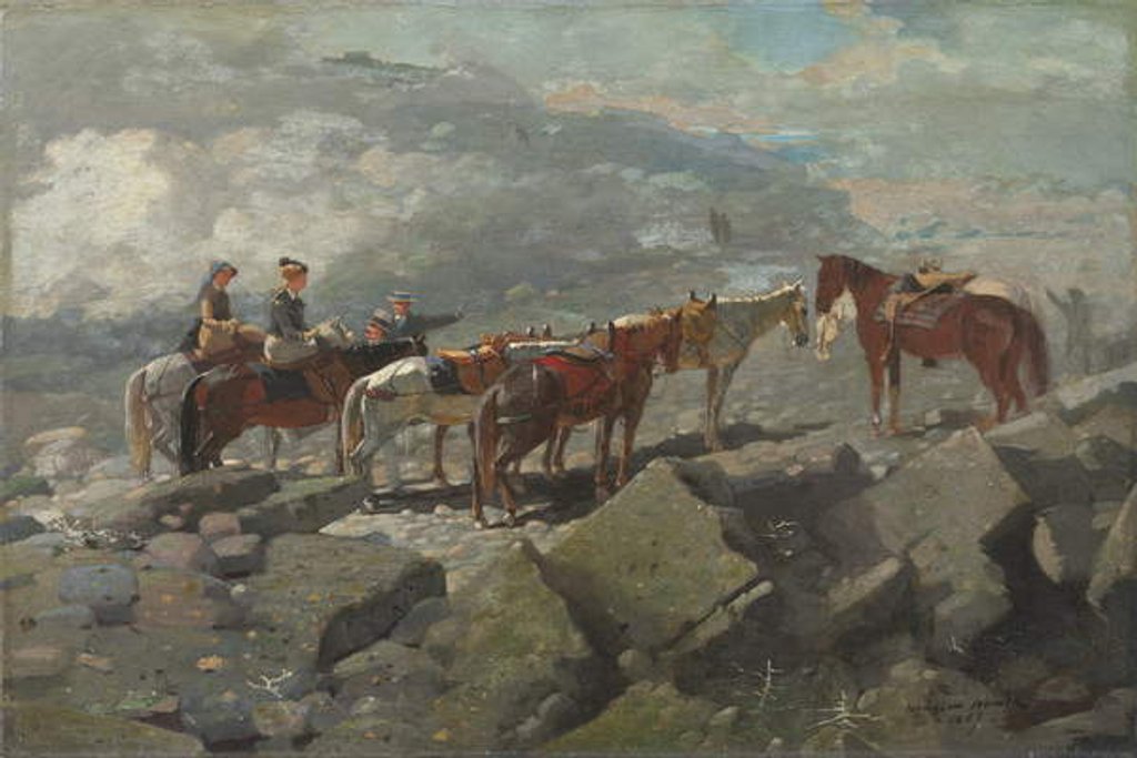 Detail of Mount Washington, 1869 by Winslow Homer