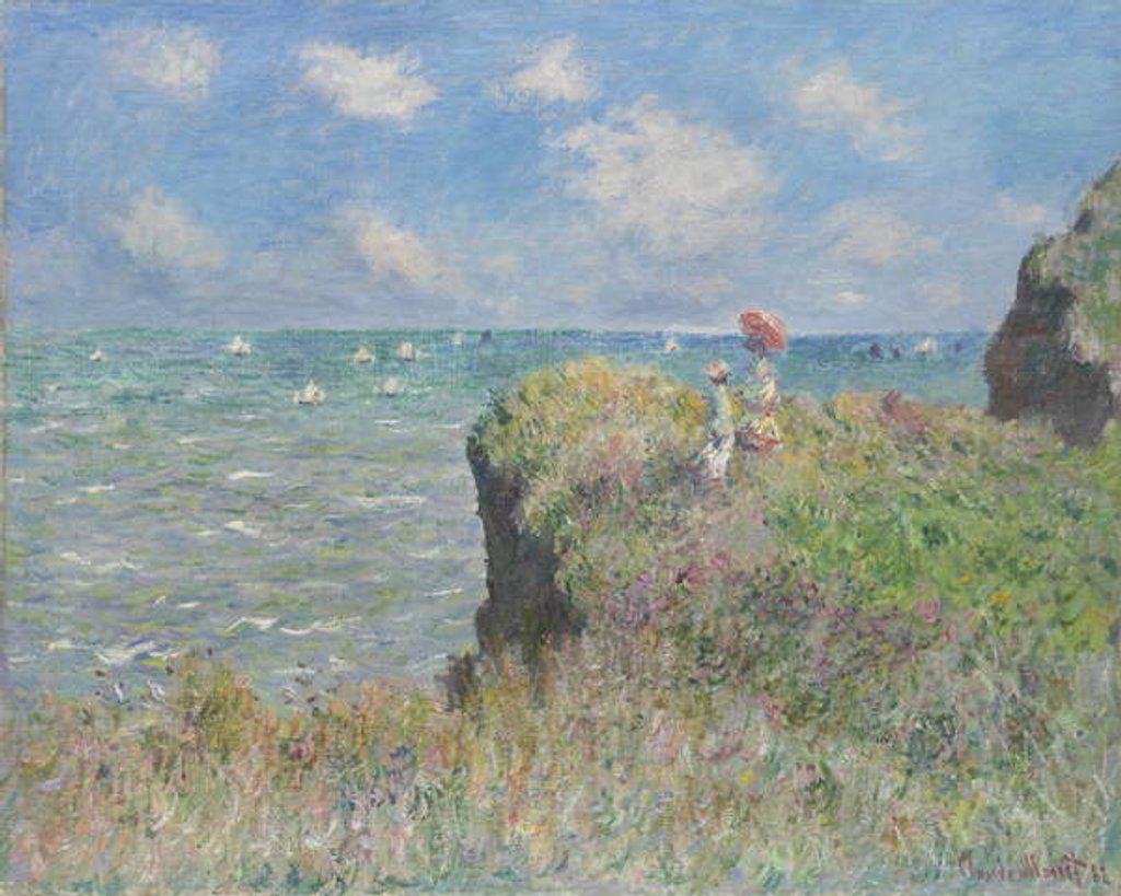Detail of Cliff Walk at Pourville, 1882 by Claude Monet