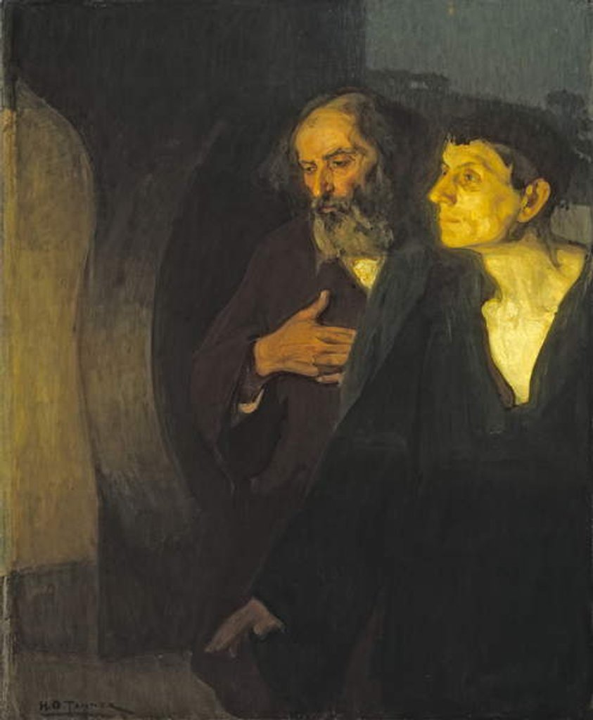 Detail of The Two Disciples at the Tomb, c.1906 by Henry Ossawa Tanner