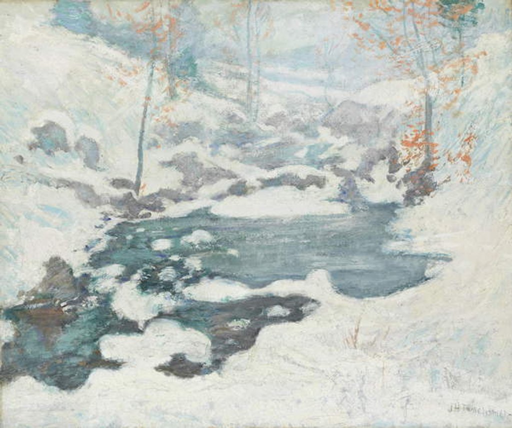 Detail of Icebound, c.1889 by John Henry Twachtman