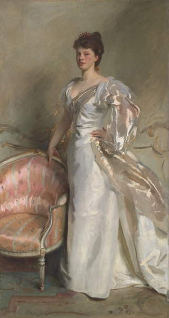 Detail of Mrs. George Swinton, 1897 by John Singer Sargent