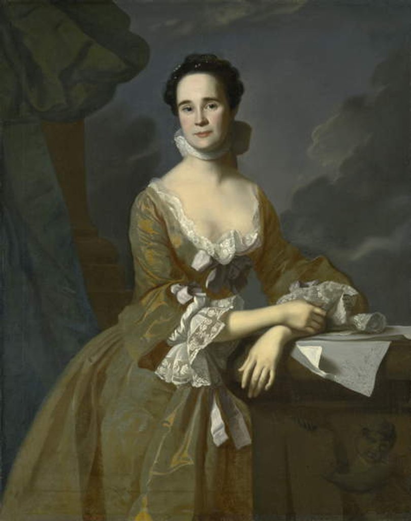 Detail of Mrs. Daniel Hubbard, c.1764 by John Singleton Copley