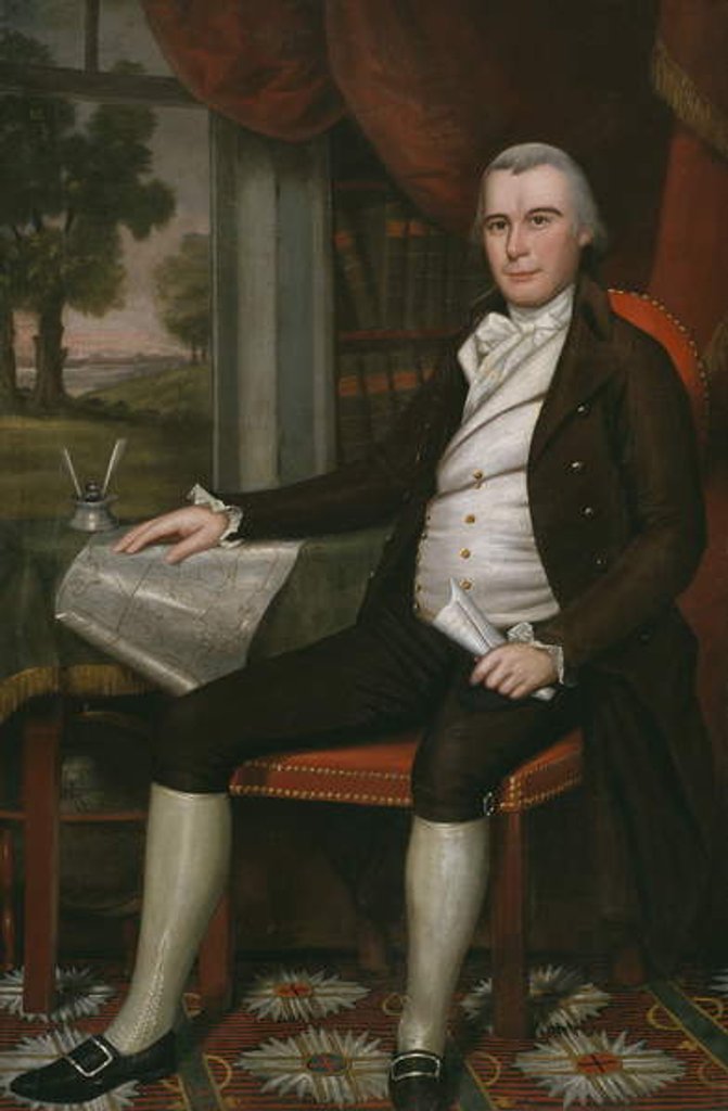 Detail of Noah Smith, 1798 by Ralph Earl