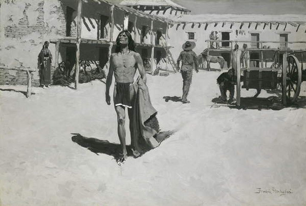 Detail of Nothing But Cheerful Looks Followed the Bat, c.1900 by Frederic Remington