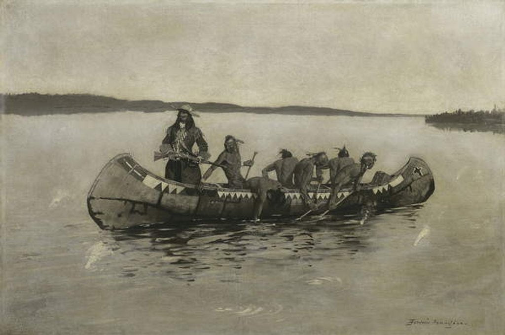 Detail of This Was a Fatal Embarkation, 1898 by Frederic Remington