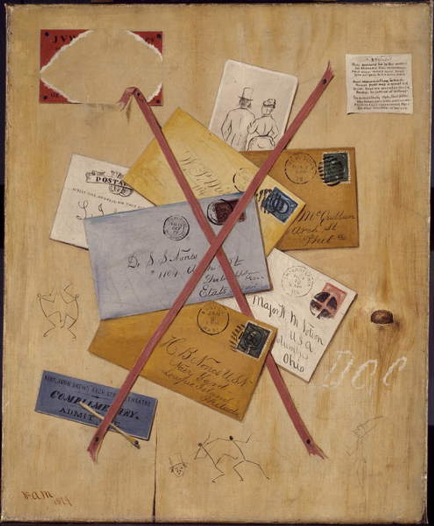 Detail of Rack Picture for Dr. Nones, 1879 by William A. (attr.to) Mitchell