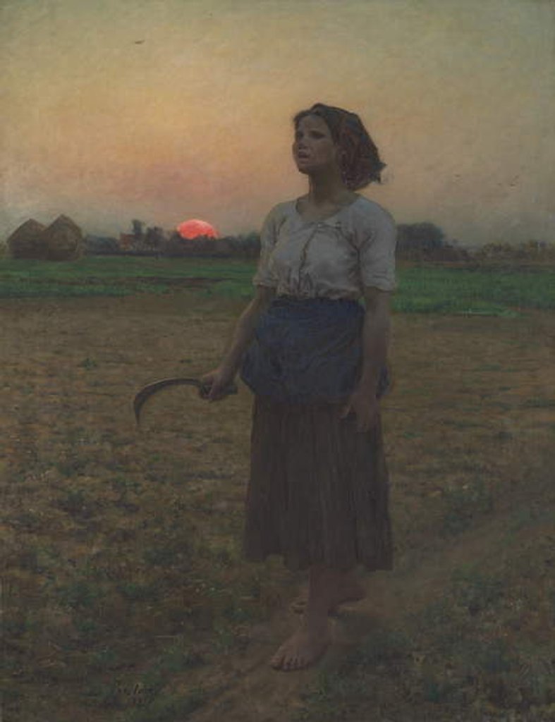 Detail of The Song of the Lark, 1884 by Jules Breton