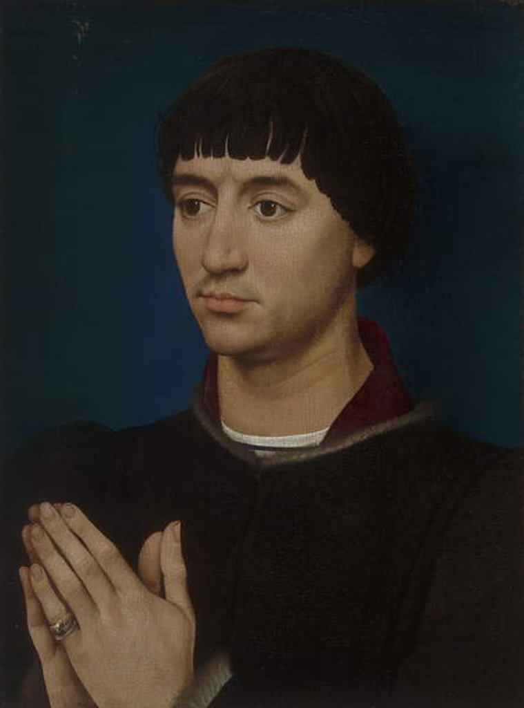 Detail of Portrait of Jean Gros, 1460-64 by Rogier van der Weyden