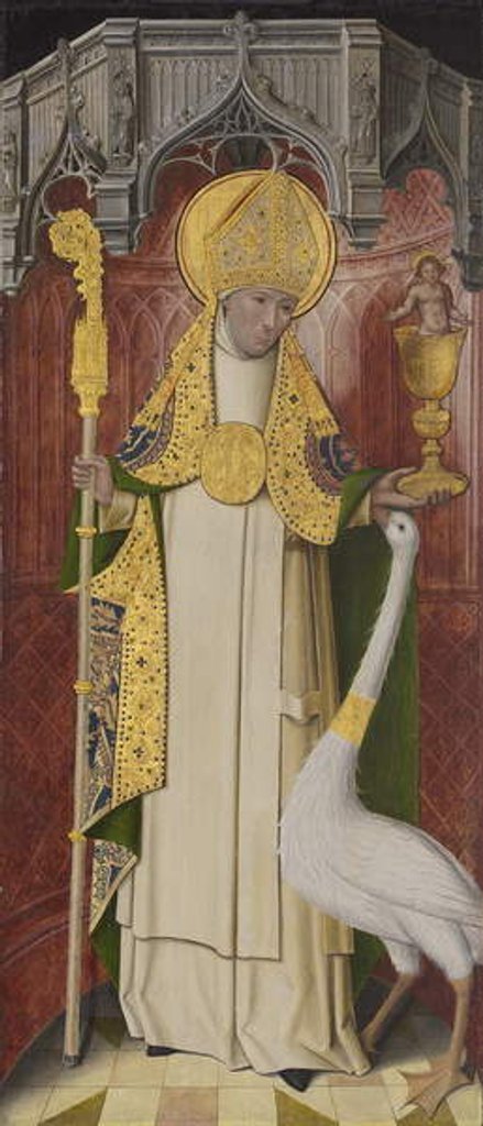 Detail of Altarpiece from Thuison-les-Abbeville: Saint Hugh of Lincoln, 1490-1500 by French School