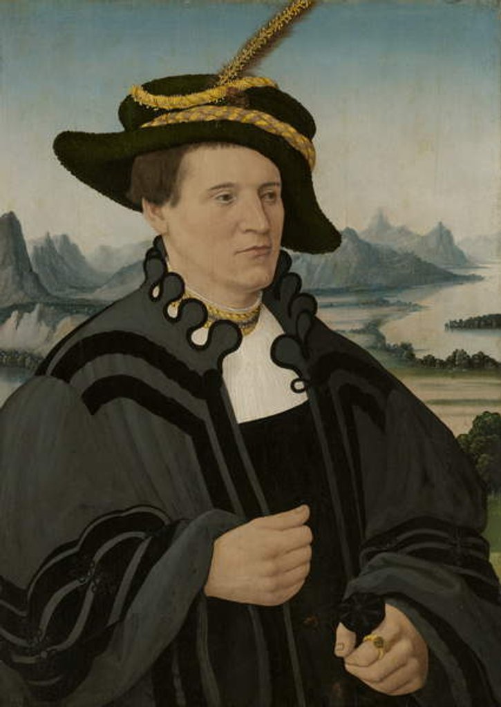 Detail of Portrait of Friedrich Rorbach, 1532 by Conrad Faber von Creuznach