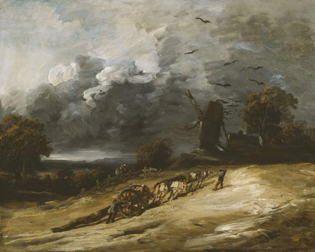 Detail of The Storm, 1814-30 by Georges Michel