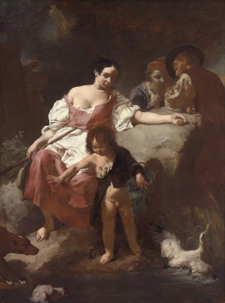 Detail of Pastoral scene, 1740 by Giovanni Battista Piazzetta