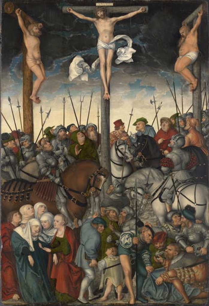 Detail of The Crucifixion, 1538 by Lucas the Elder Cranach