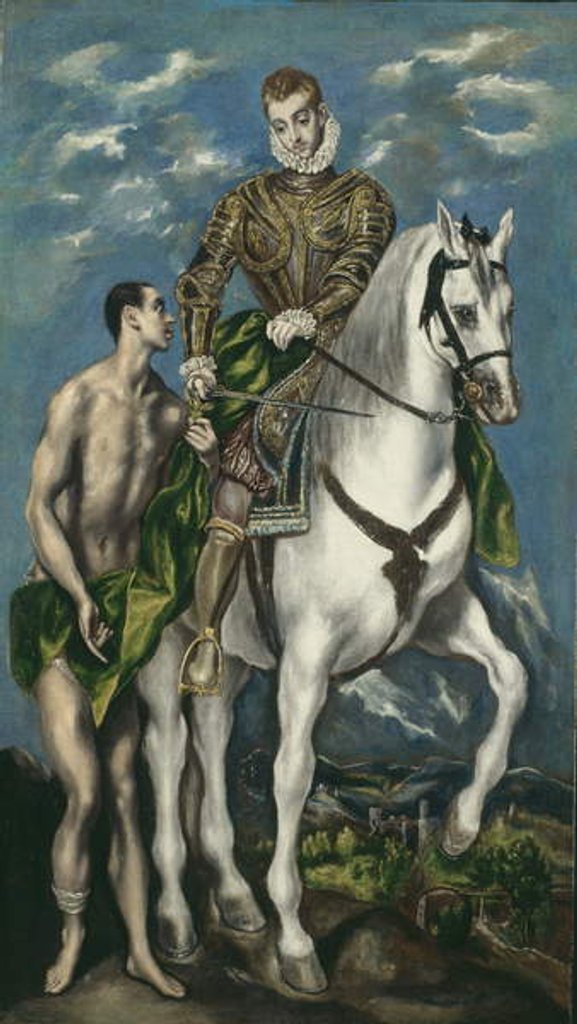 Detail of Saint Martin and the Beggar, 1597-1600 by El (1541-1614) Greco