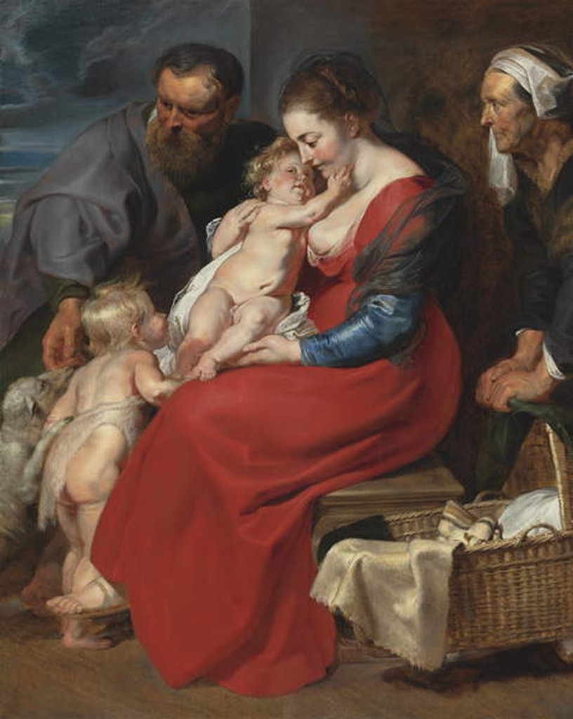 Detail of The Holy Family with Saints Elizabeth and John the Baptist, c.1615 by Peter Paul Rubens