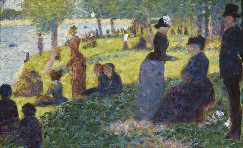 Detail of Oil Sketch for La Grande Jatte, 1884 by Georges Pierre Seurat