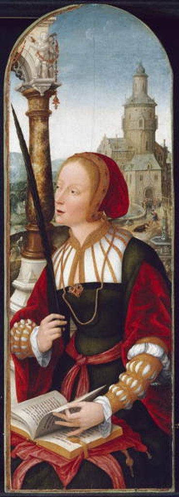 Detail of Saint Barbara, c.1520 by Jean the Elder Bellegambe