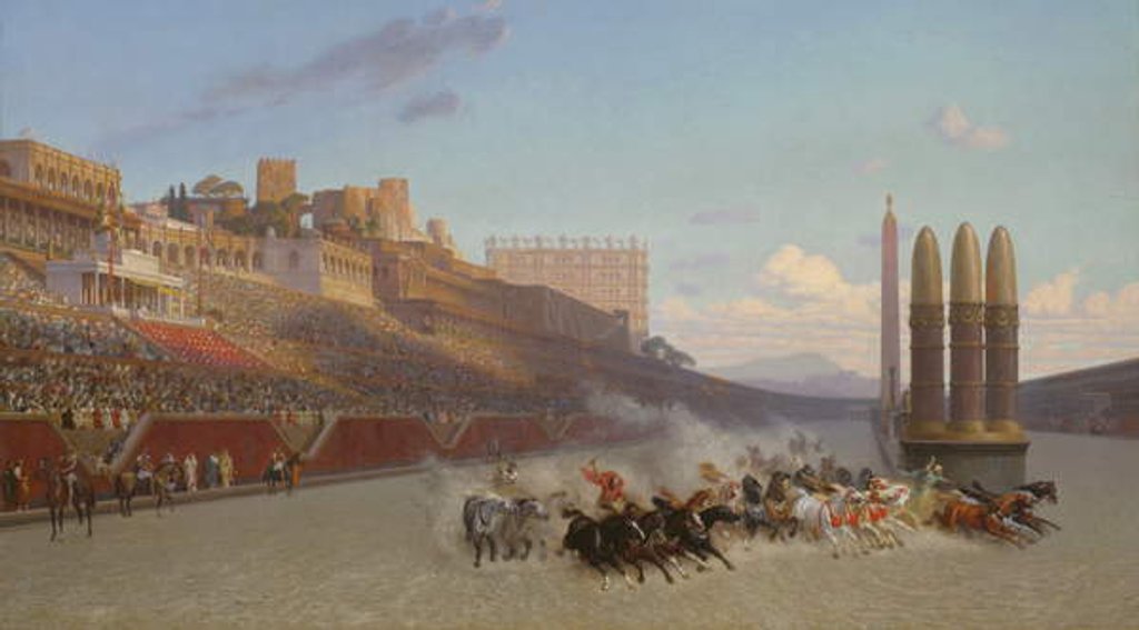 Detail of Chariot Race, 1876 by Jean Leon Gerome