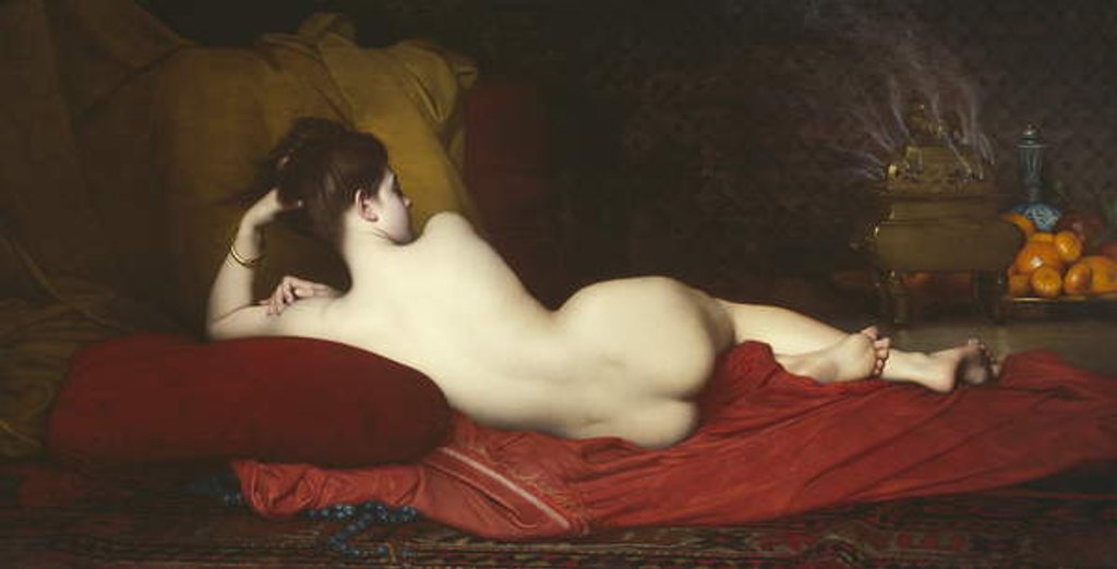 Detail of Odalisque, 1874 by Jules Joseph Lefebvre