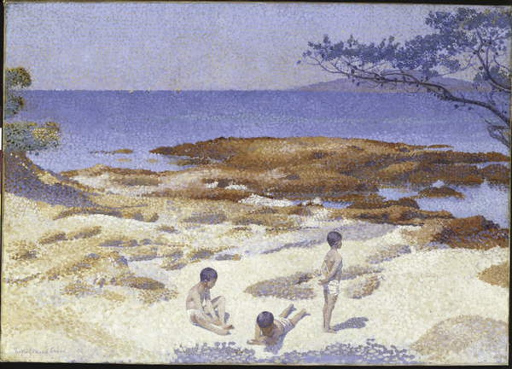 Detail of Beach at Cabasson, 1891-92 by Henri-Edmond Cross
