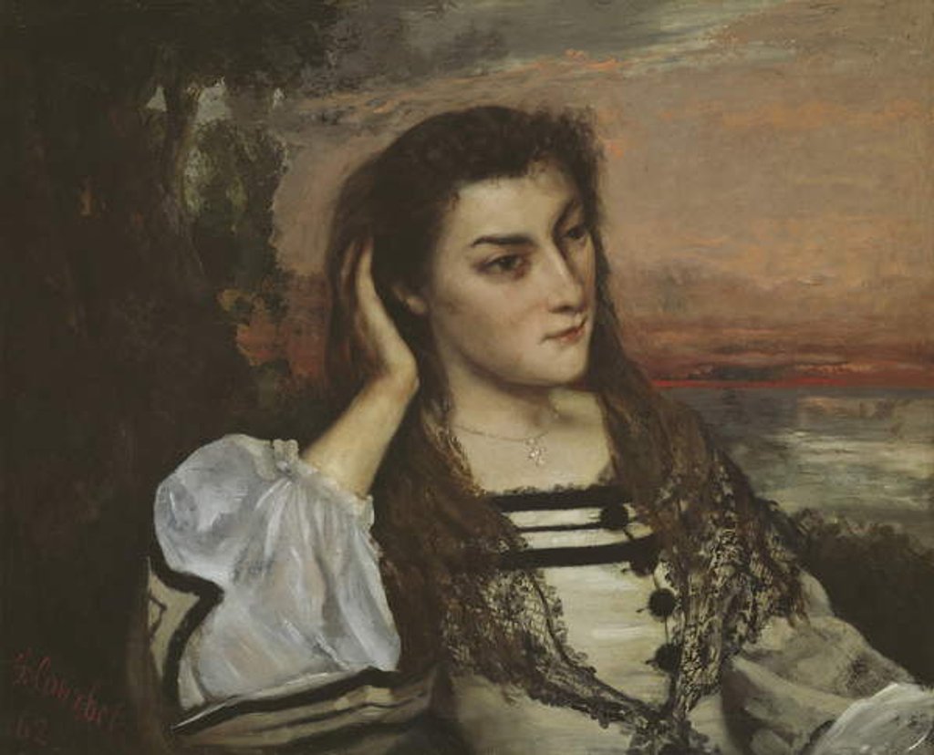 Detail of Rêverie, 1862 by Gustave Courbet