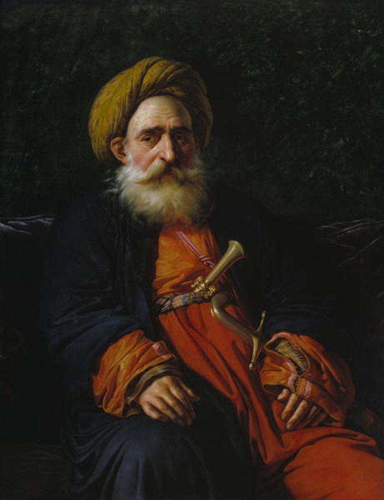 Detail of Portrait of the Katchef Dahouth, Christian Mameluke, 1804 by Anne Louis Girodet de Roucy-Trioson