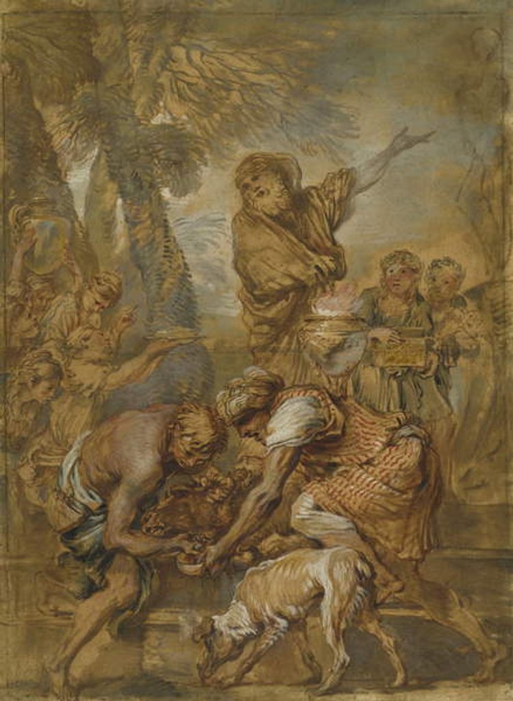 Detail of A Pagan Sacrifice, c.1645-50 by Giovanni Benedetto Castiglione